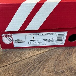 K-Swiss Kids Hypercourt Express 2 Sneakers - Gray and White